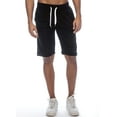 thumbnail image 1 of True Rock Men's William Fleece Cell Phone Pocket Shorts (Black, XX-Large), 1 of 2