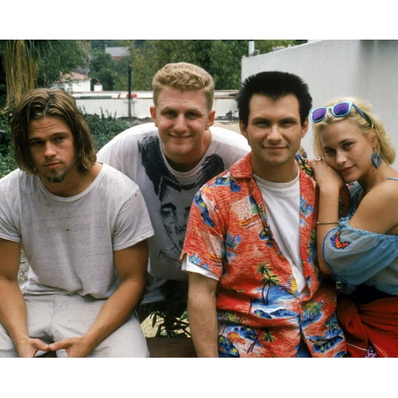 True Romance Christian Slater Patricia Arquette Brad Pitt Michael Rapaport 24x36 Movie Poster HD Aluminum Wall Art