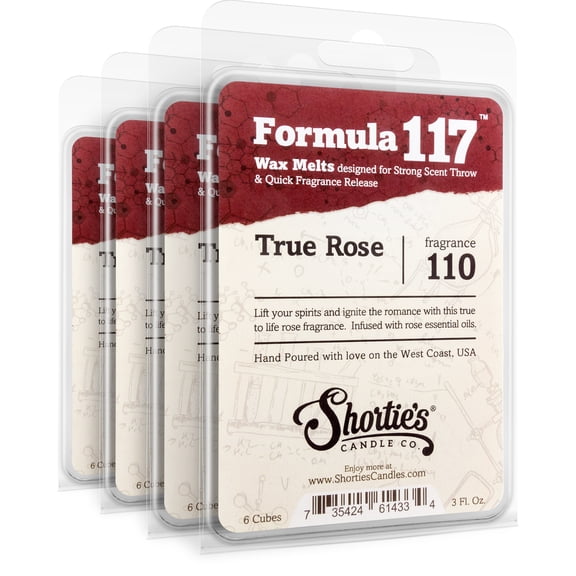 True Rose Wax Melts Bulk Pack - Highly Scented + Essential & Natural Oils - Shortie's Candle Company