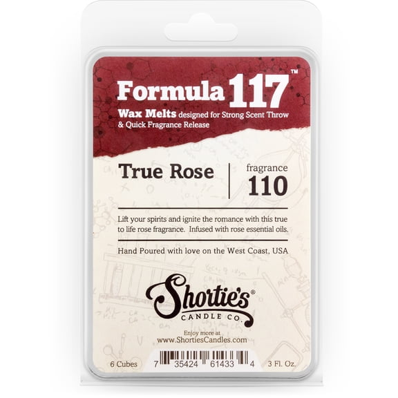 True Rose Wax Melts - Highly Scented + Natural Oils - Shortie's Candle Company