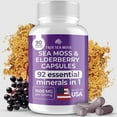 thumbnail image 1 of True Sea Moss Sea Moss Capsules with Elderberry, 90 Count 1600 mg 1 Pack, 1 of 9