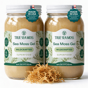 True Sea Moss   Sea Moss Gel   Wildcrafted Seamoss & Jarred Vegetables   Original, Pack of 2 Labels may Vary