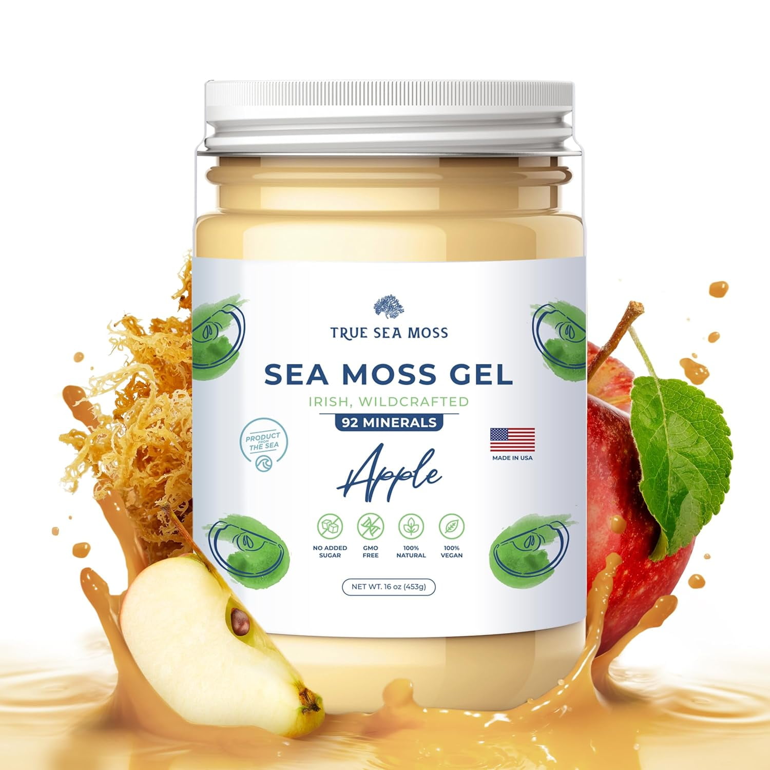 TrueSeaMoss Wildcrafted Irish Sea Moss Gel, Rich in Nutrients