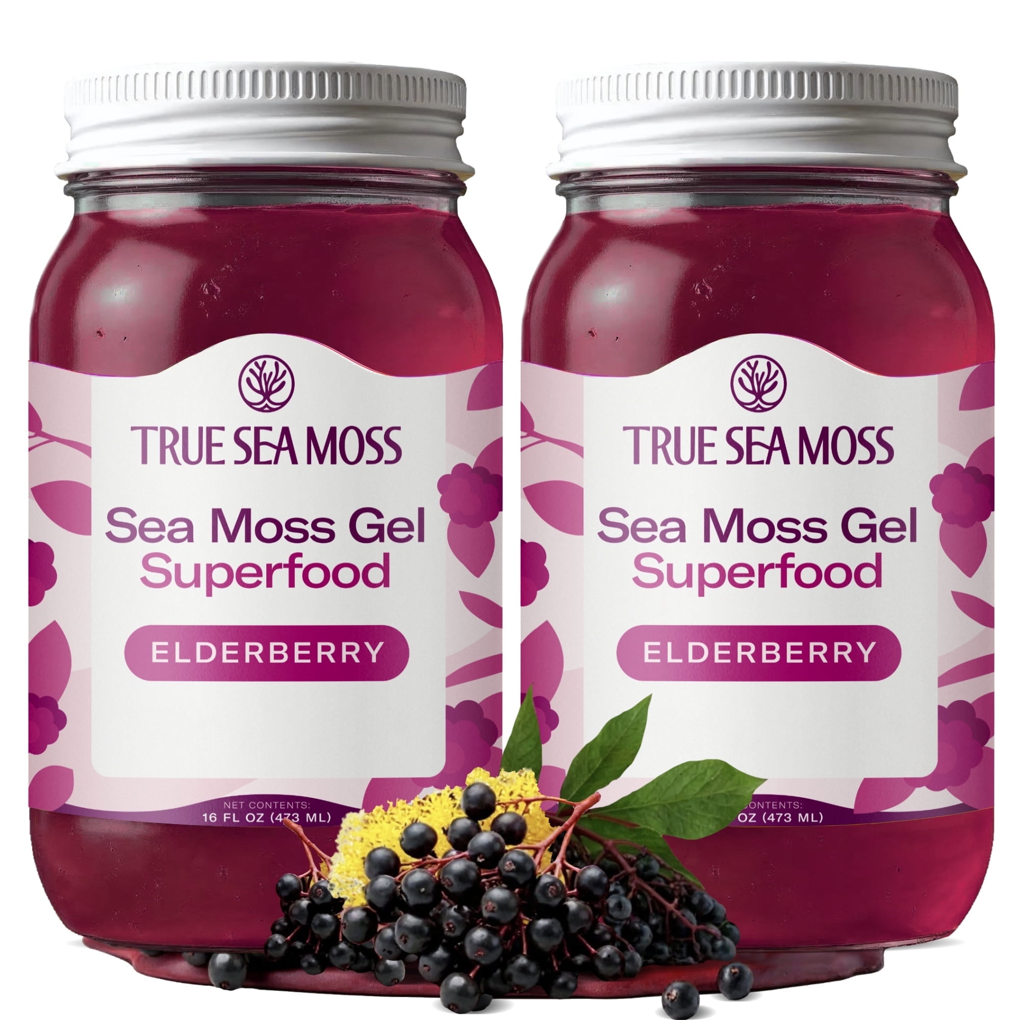 【新品未開封】osmyss オスミス マーメイドジェル ２個セット True Sea Moss Wildcrafted Irish Sea Moss Gel with Elderberry 32 oz