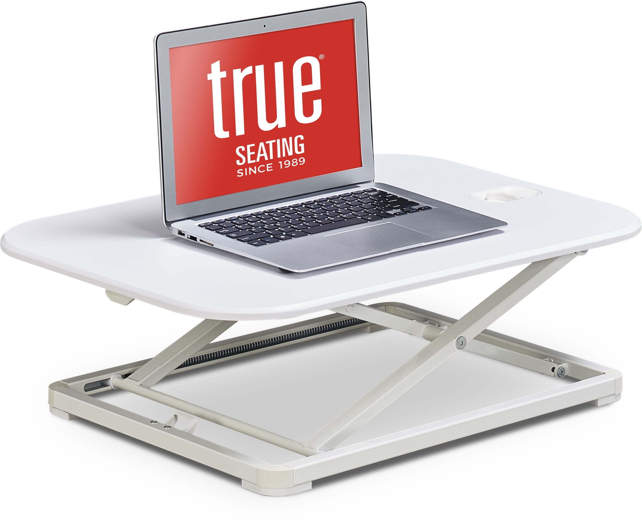 White Adjustable Height Laptop Standing Desk Converter