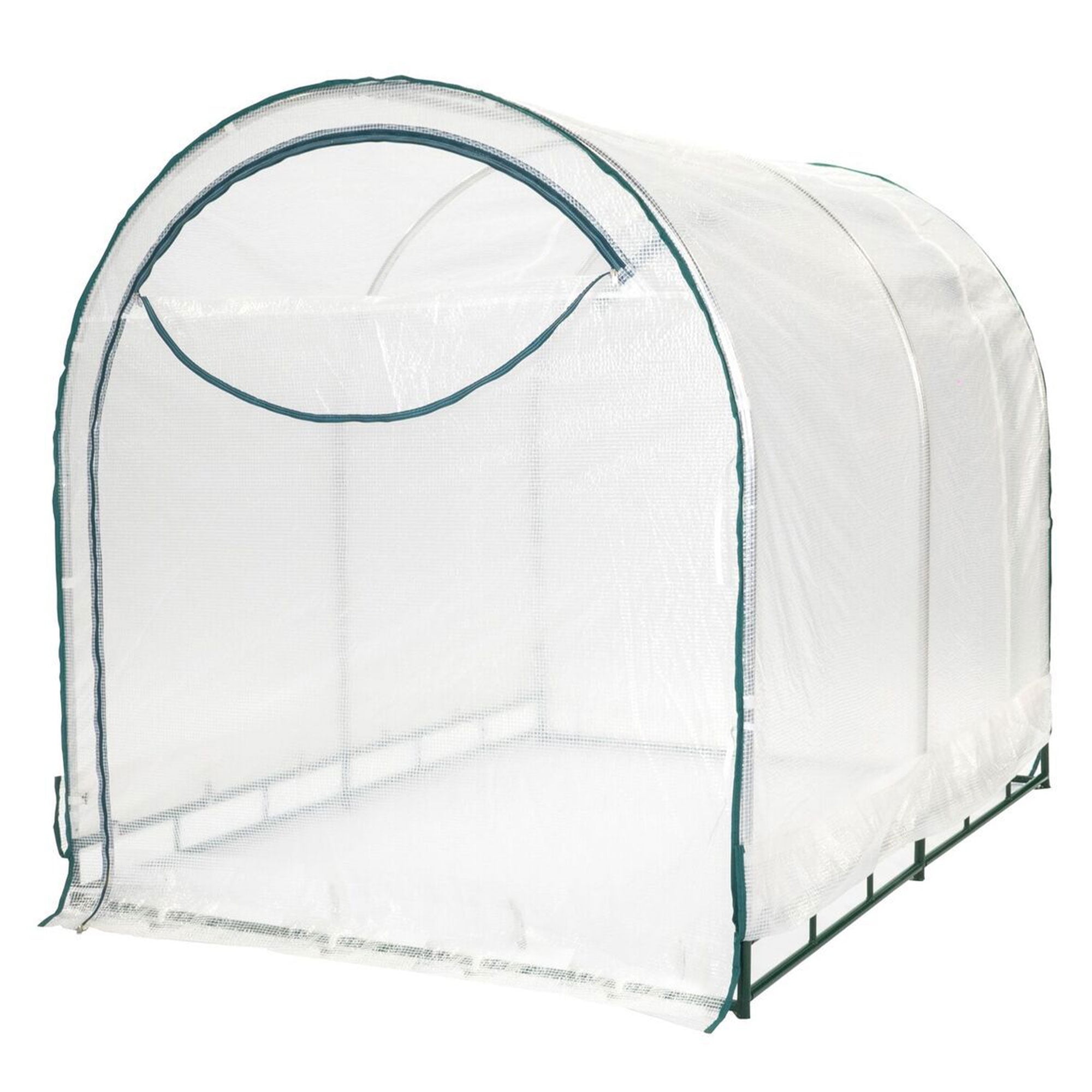 6' x 8' Clear Polyethylene Walk-In Greenhouse with Steel Frame