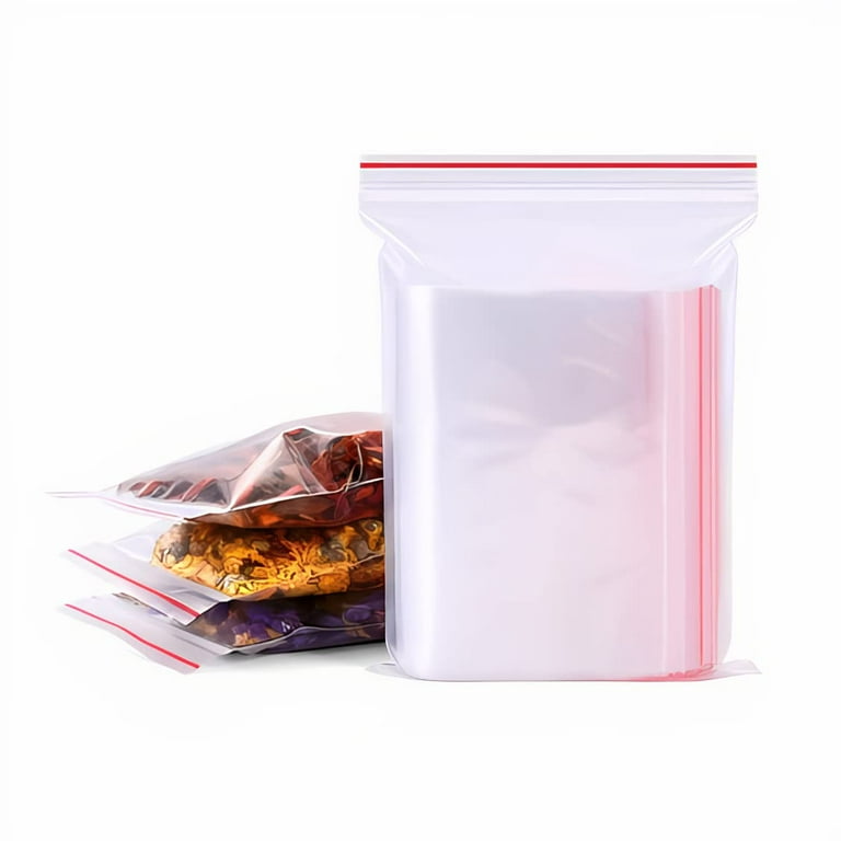 Zip Lock Storage Food Reusable Bag Bags Freezer Clear Transparent