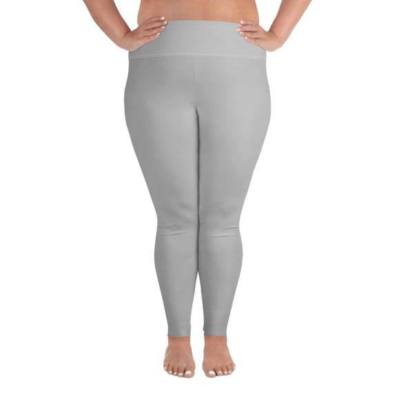 True Silver, Silver Plus Size Leggings, Silver Leggings for Plus Size, Big Size Silver Leggings, Silver Leggings for Big Women