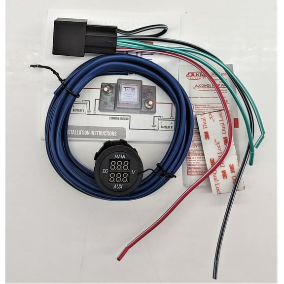 True Single Meter Dual Display (SMDD) Dual Battery Voltage Meter