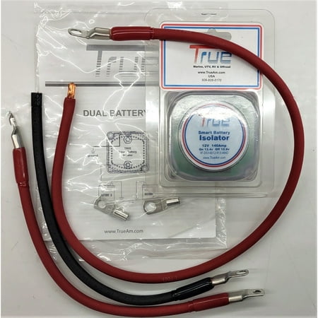True® Small Dual Battery Kit for Auto, Boat or RV