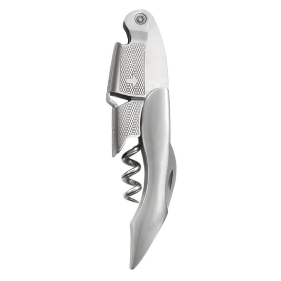 True Sommelier Waiter's Corkscrew Wine Opener for Birthday, Wedding, Silver