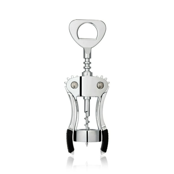 True Spiral Winged Corkscrew Wine Opener for Home Bar Wedding Gifts, Silver