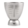thumbnail image 1 of True Stainless Steel Double Jigger for Cocktails, Margarita, Home Bar Tools, 1 of 9