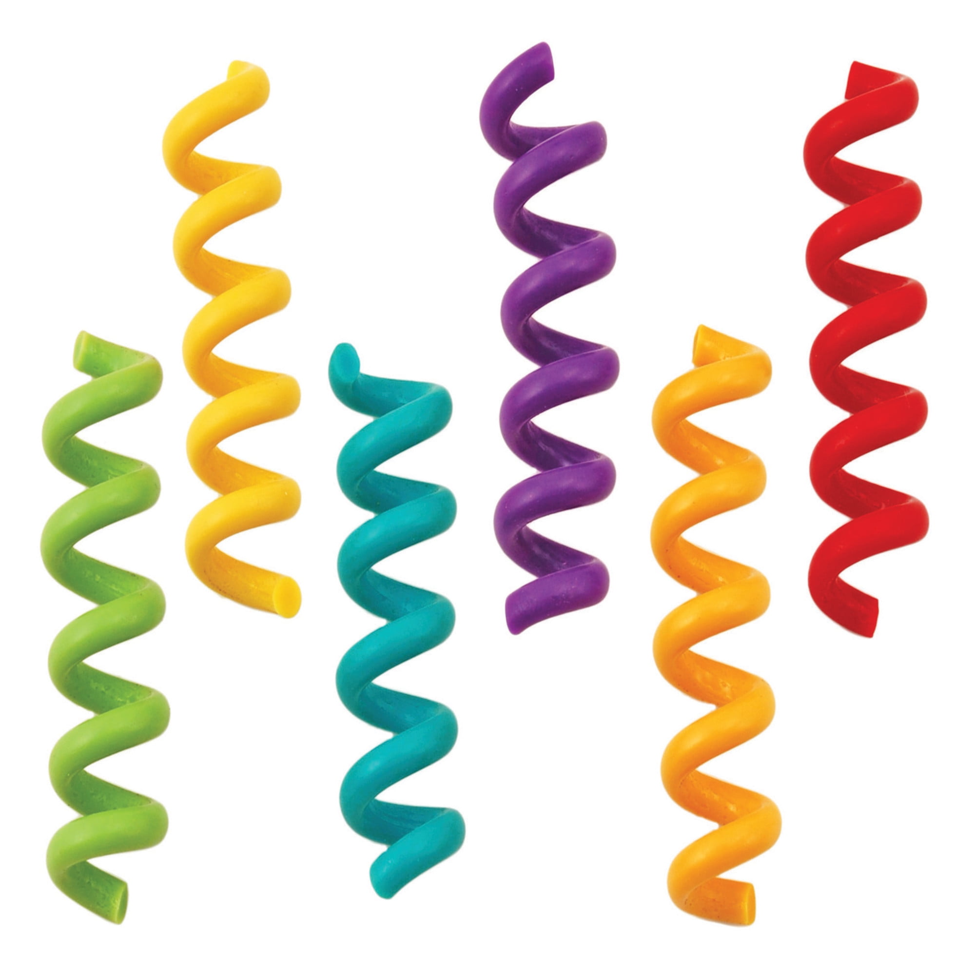 Multicolored Silicone Wine Glass Marker Charms Set of 6