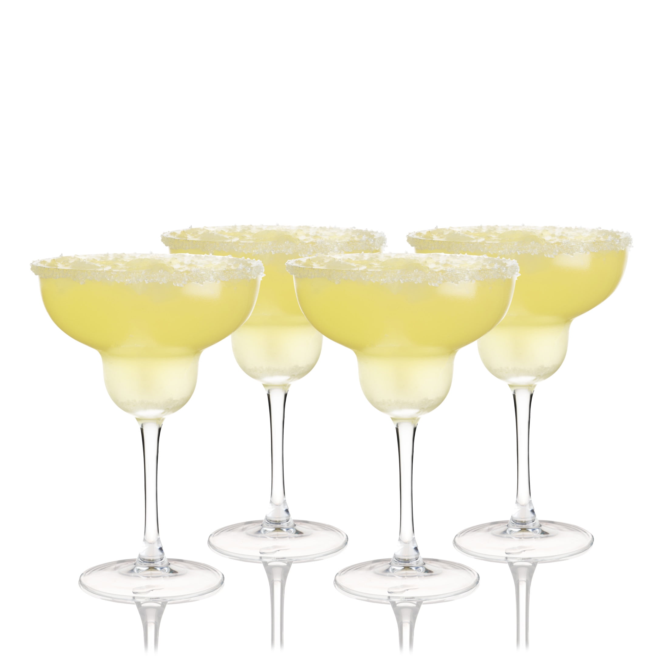 True Margarita Glasses for Patio, Birthday Party, Gifts, 10 oz, Set of 4