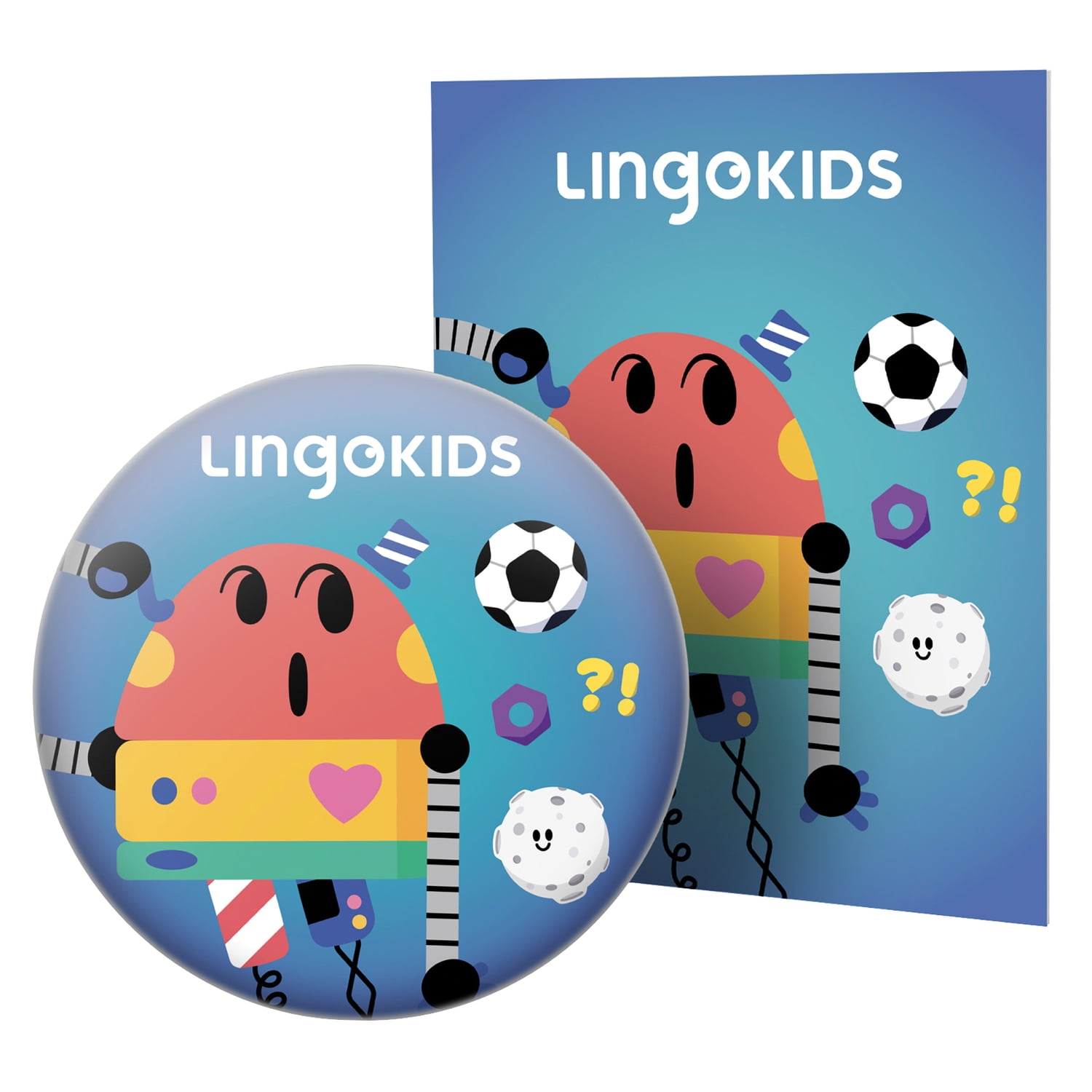 ONANOFF StoryShield Screen-Free Audio Storytelling Disk for StoryPhones (The World With Baby Bot), STSH-LINGOKIDS-BABYBOT