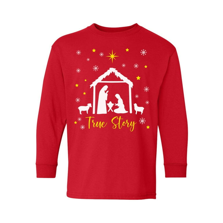 Christmas Christian Cross Child Shirts Christmas Christian Cross Child Shirts