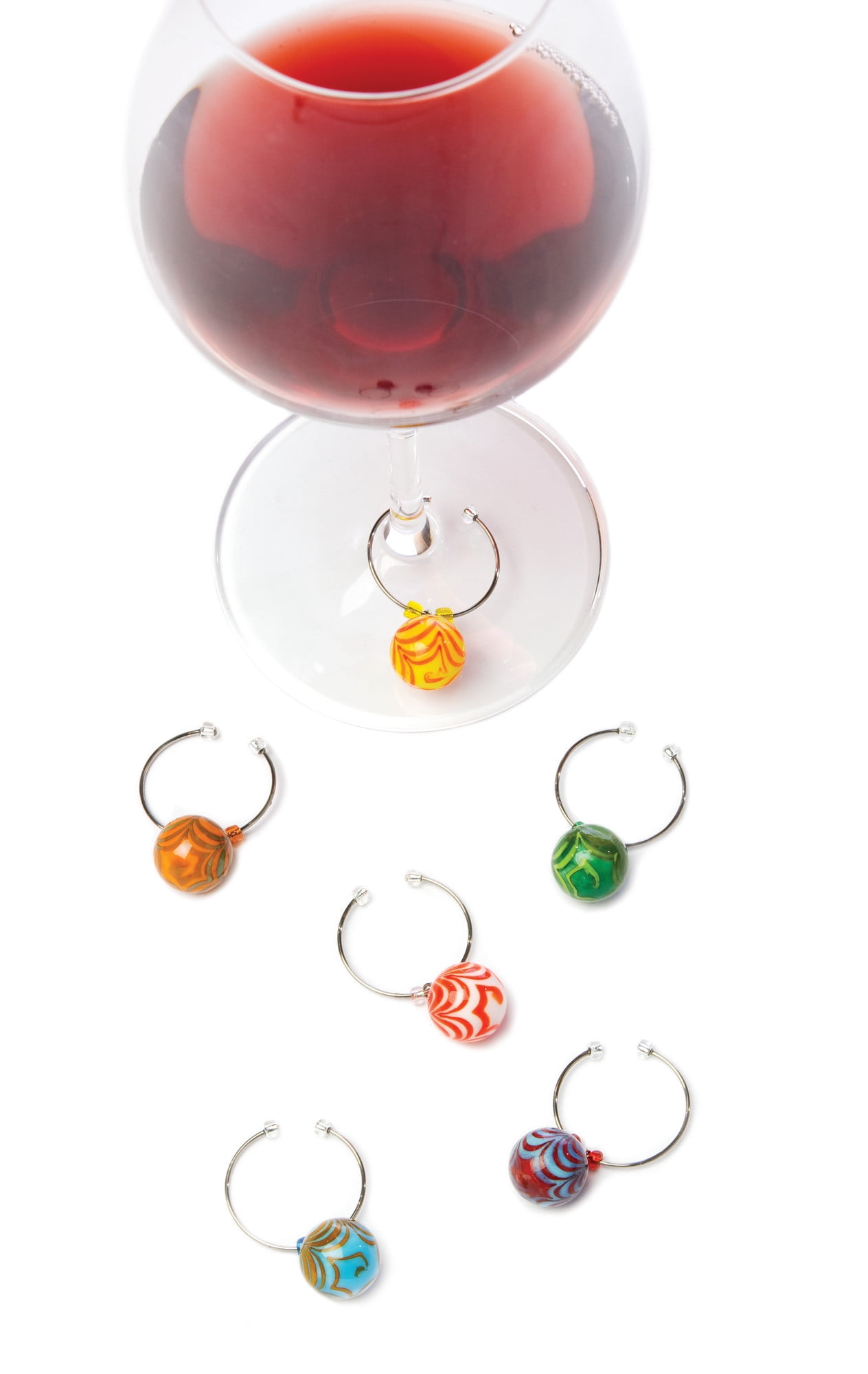 True Swirl™ Glass Wine Charms
