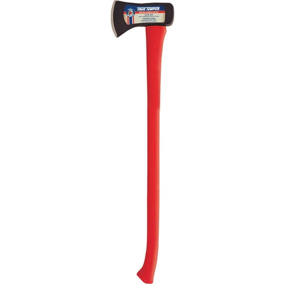 True Temper 1113214000 True American 34" 3-1/2 lb Single Bit Michigan Axe