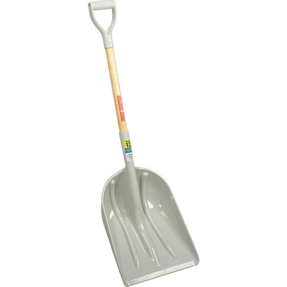 True Temper 2585600 Poly Scoop with Hardwood Handle & D-Grip
