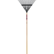 Steel Leaf Rake, 22 Steel Blade, 54 in Hardwood Handle with Cushion End Grip