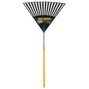 True Temper 2913912 Clog Free Poly Head Leaf Rake 30 in. with Wood Handle