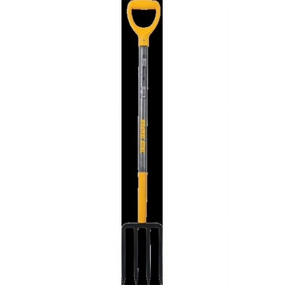 True Temper 4-Tine Steel Forged Spading Fork with Wood Handle, 46 in.