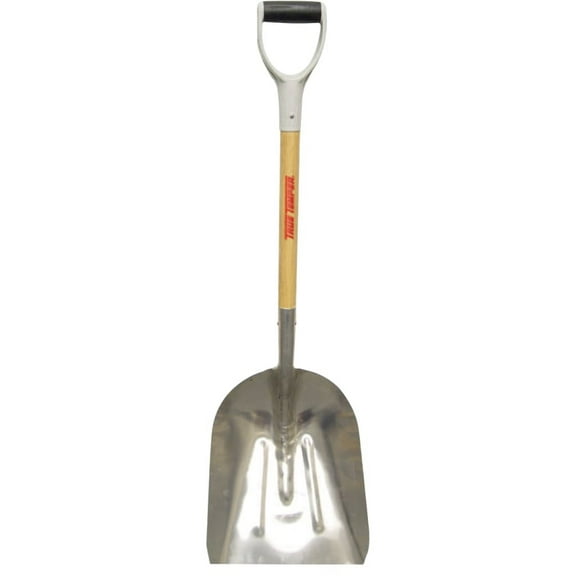 True Temper 44.63" Aluminum Transfer Scoop with D-Grip and Wood Handle