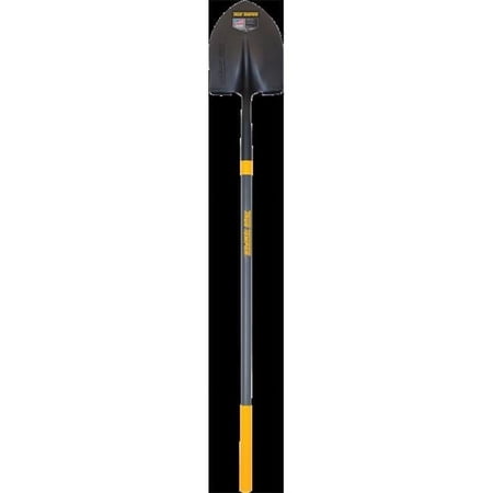 True Temper 57 in. Long Fiberglass Handle Round Point Shovel