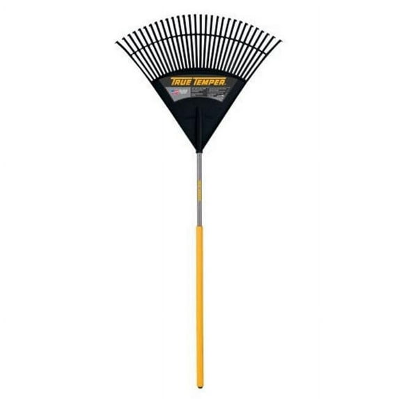 True Temper Green Sweeper 30in. Poly Lawn Rake Cushion Handle