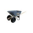 thumbnail image 1 of True Temper R6TW14 6 cu. ft. Ames Dual Wheelbarrow with Steel Tray & Wood Handle, 1 of 2