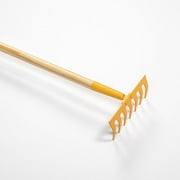 True Temper Real Garden Rake for Kids Painted Steel 42 1/2 Long Yellow