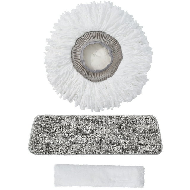 True & Tidy® 3-Piece Mop Pad Replacement Set for SPRAY-360 Spray Mop Kit