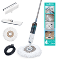 thumbnail image 1 of True & Tidy 4 in 1 Spray Mop Kit With Cleaning Attachments, Pink, 1 of 8