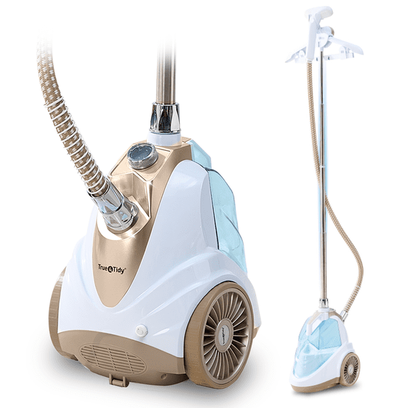 True & Tidy Luxury Intelligent 9 Setting Upright Garment Steamer with Auto Off Technology Champagne