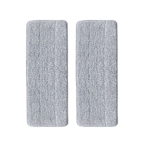 True & Tidy Tidy Microfiber Mop Pad Replacements, Washable Non-abrasive Heads for Surfaces, 2 pcs