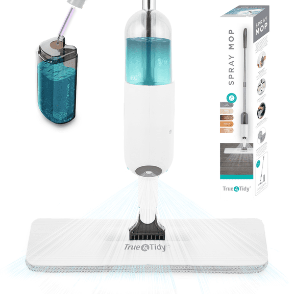 True & Tidy Tidy Spray Mop, White