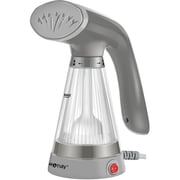 True & Tidy Tidy Portable Lightweight Powerful Stainless Handheld Garment Steamer, Gray
