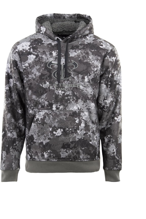 True Timber High Pile Fleece Hoodie with logo Midnight Camo in 2X-Large Size