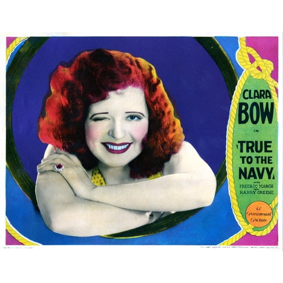 True To The Navy Clara Bow 1930. Movie Poster Masterprint (14 x 11)
