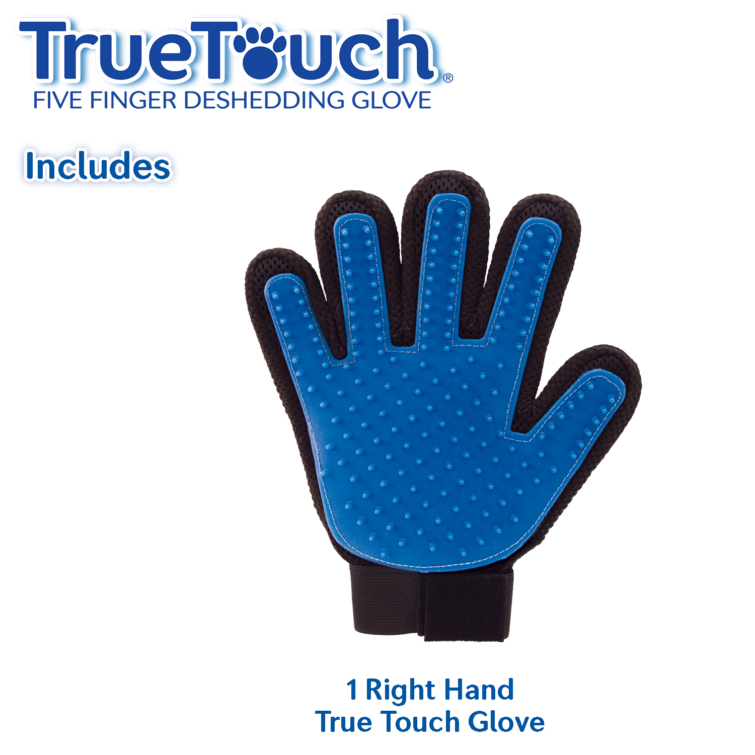 True Touch 5 Finger Deshedding Glove photo 1