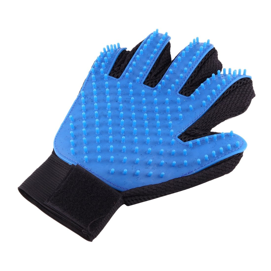 True Touch Left Hand Five Finger Deshedding Brush Glove Pet Gentle