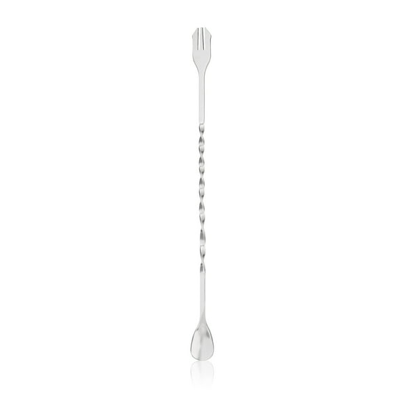 True Trident Stainless Steel Cocktail Spoon, Home Bar Accessories, Set of 1