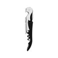 thumbnail image 1 of True TrueTap Soft Touch Black Double Hinged Waiter’s Corkscrew, Stainless Steel Wine Key with Foil Cutter, 1 of 8