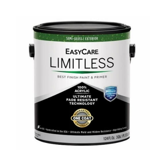 True Value 1 gal EasyCare Limitless Exterior Latex House Semi-Gloss Paint & Primer, Neutral Base - Pack of 4