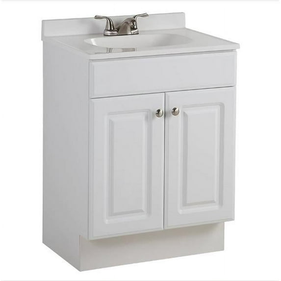True Value 100468 24 in. Shaker Bathroom Vanity Combo, White