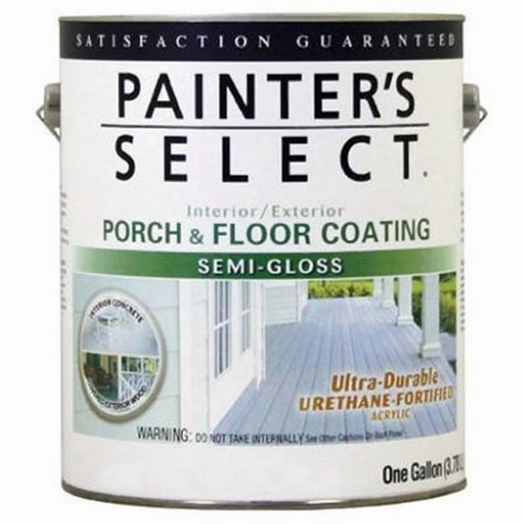 True Value 106668 1 gal Exterior Semi-Gloss Porch & Floor Coating, Urethane Fortified - Tint Base