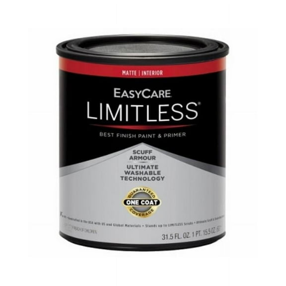 True Value 107154 1 qt. EasyCare Limitless Interior Matte Paint & Primer Neutral Base