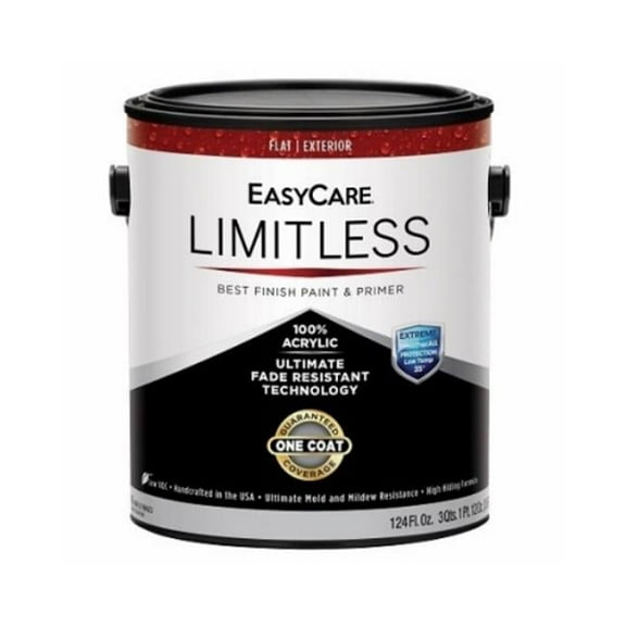 True Value 107483 1 gal EasyCare Limitless Exterior Latex House Flat Paint & Primer Tudor Brown