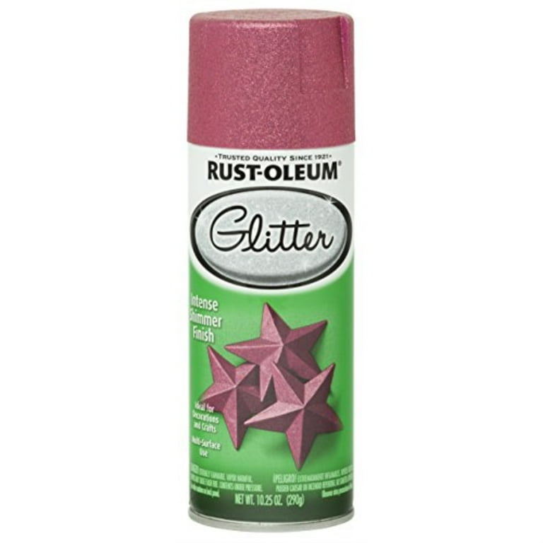 10.25 oz. Bright Pink Glitter Spray Paint